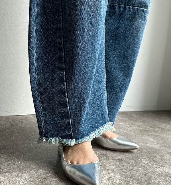  「【ベストセラーアイテム】ダメージカーブデニム」|デニム|