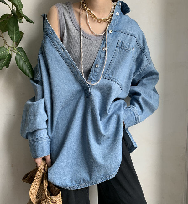  「ラメリブチュールタンク」|Tシャツ・カットソー|