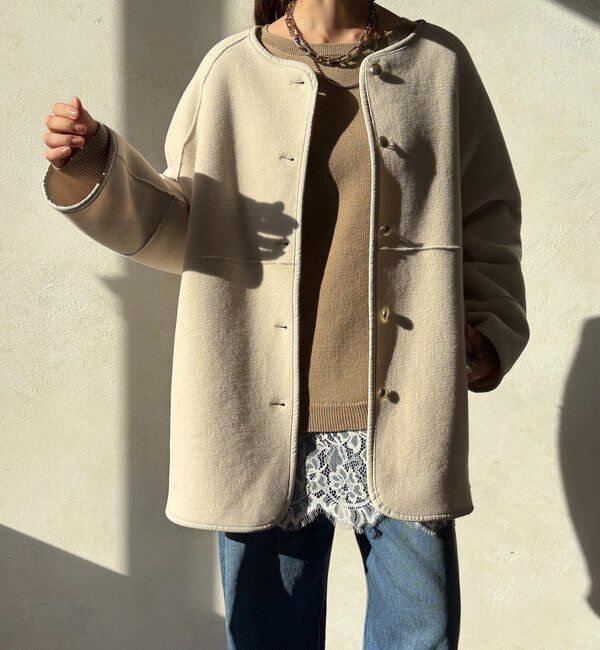  「リバーシブルボアコート」|その他|