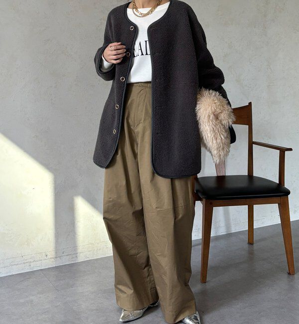  「リバーシブルボアコート」|その他|