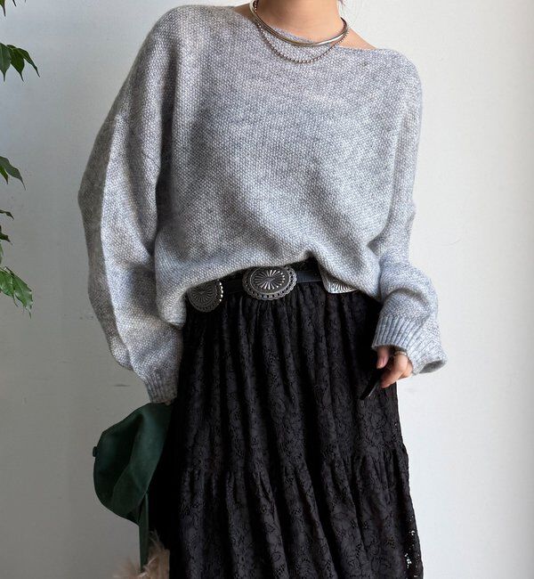  「モヘヤメランジプルオーバー」|ニット・セーター|