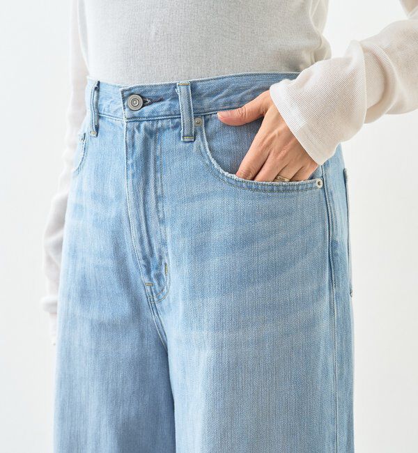  「【RIMH（リムエイチ）】クリーンワイドデニム」|デニム|
