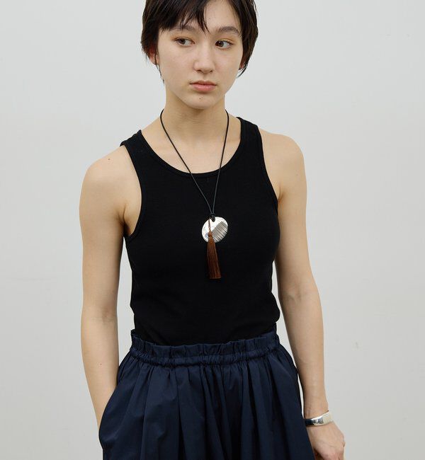  「【前後2way】ハイツイストリブタンク」|Tシャツ・カットソー|ブラック