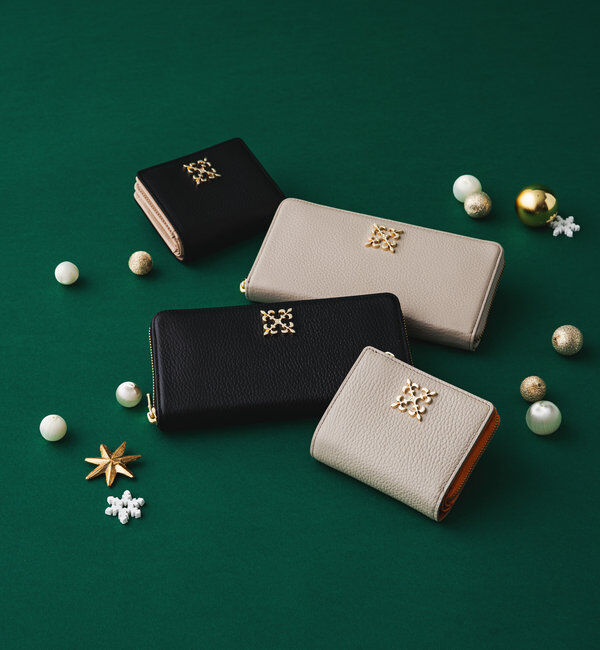  「モノグラムプレートラウンドジップウォレット」|財布|