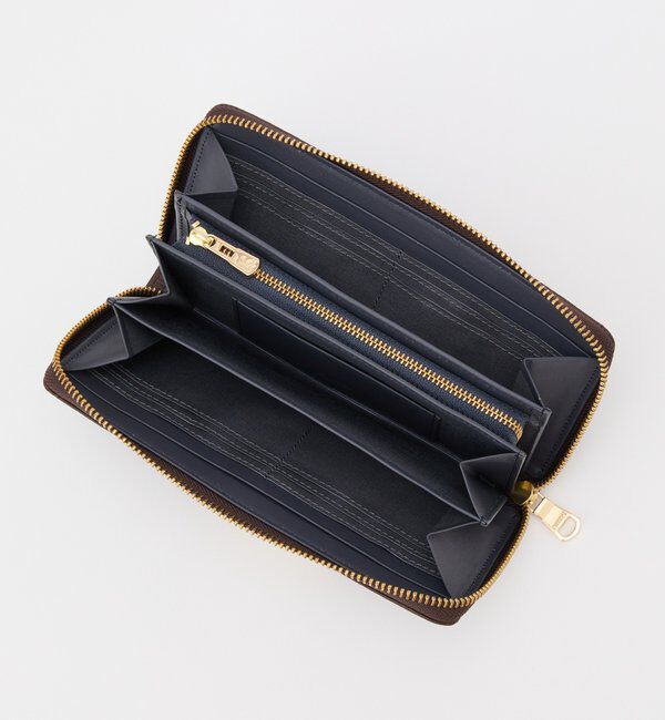  「モノグラムプレートラウンドジップウォレット」|財布|