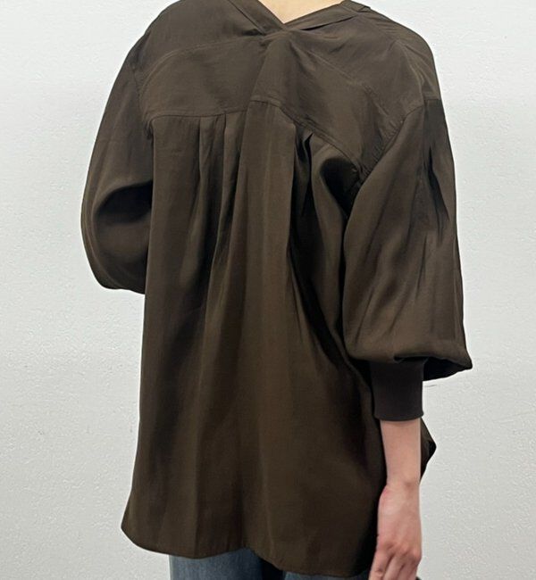  「袖リブV ブラウス」|シャツ・ブラウス|