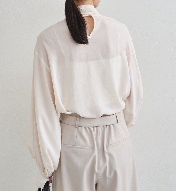  「【Atelier N5/アトリエヌメロサンク】シフォンボウタイブラウス」|シャツ・ブラウス|