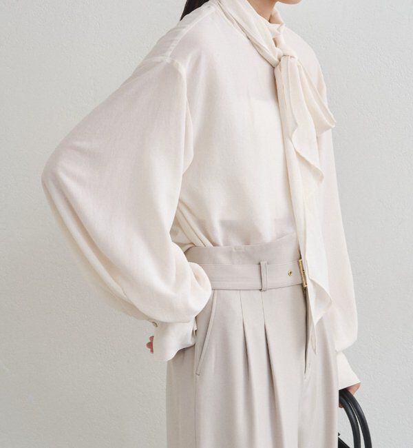  「【Atelier N5/アトリエヌメロサンク】シフォンボウタイブラウス」|シャツ・ブラウス|