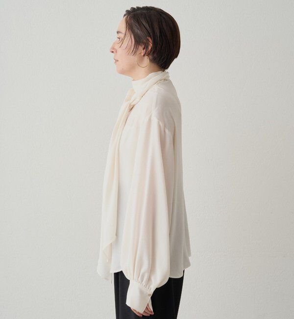  「【Atelier N5/アトリエヌメロサンク】シフォンボウタイブラウス」|シャツ・ブラウス|