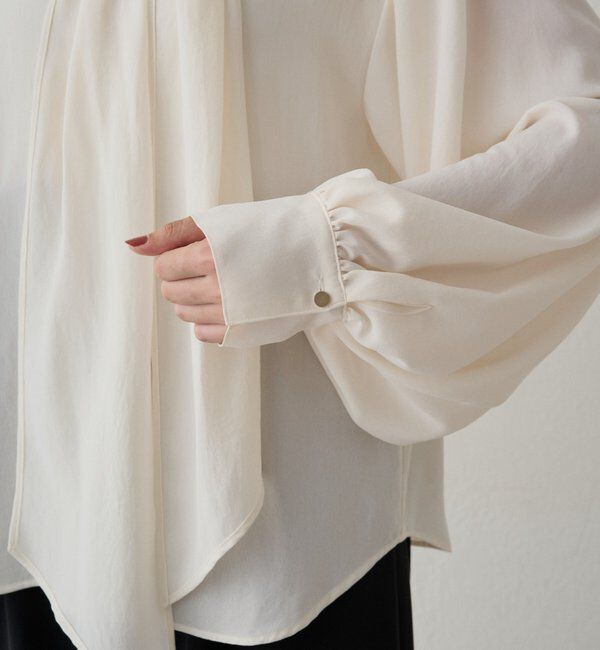  「【Atelier N5/アトリエヌメロサンク】シフォンボウタイブラウス」|シャツ・ブラウス|