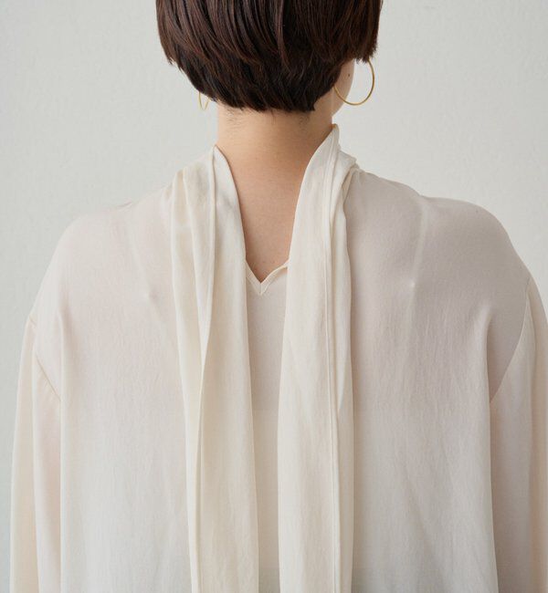  「【Atelier N5/アトリエヌメロサンク】シフォンボウタイブラウス」|シャツ・ブラウス|