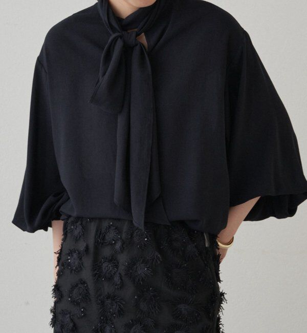  「【Atelier N5/アトリエヌメロサンク】シフォンボウタイブラウス」|シャツ・ブラウス|