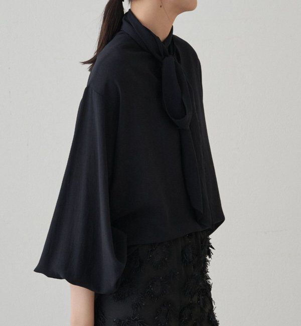  「【Atelier N5/アトリエヌメロサンク】シフォンボウタイブラウス」|シャツ・ブラウス|