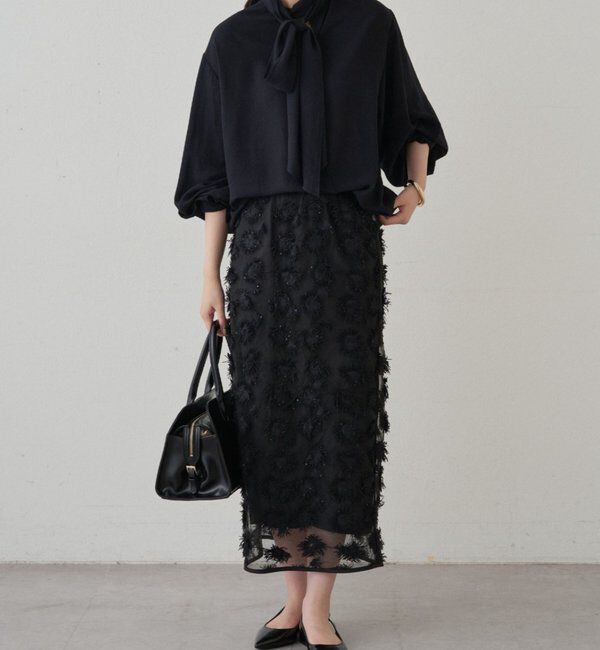  「【Atelier N5/アトリエヌメロサンク】シフォンボウタイブラウス」|シャツ・ブラウス|