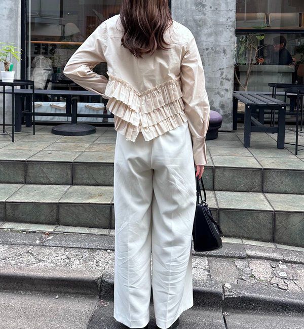  「裾フリルシャツ」|シャツ・ブラウス|