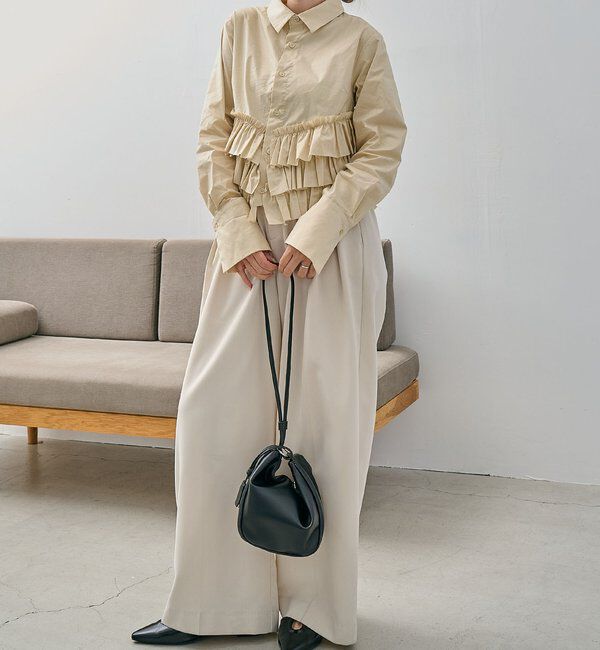  「裾フリルシャツ」|シャツ・ブラウス|