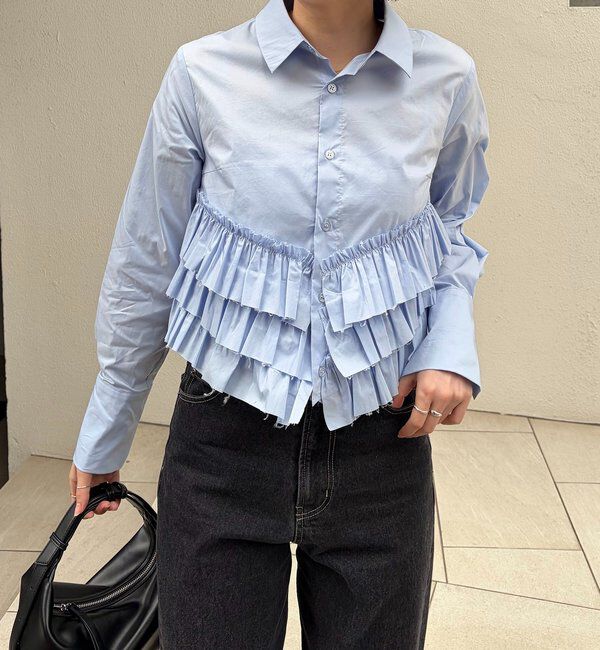 「裾フリルシャツ」|シャツ・ブラウス|