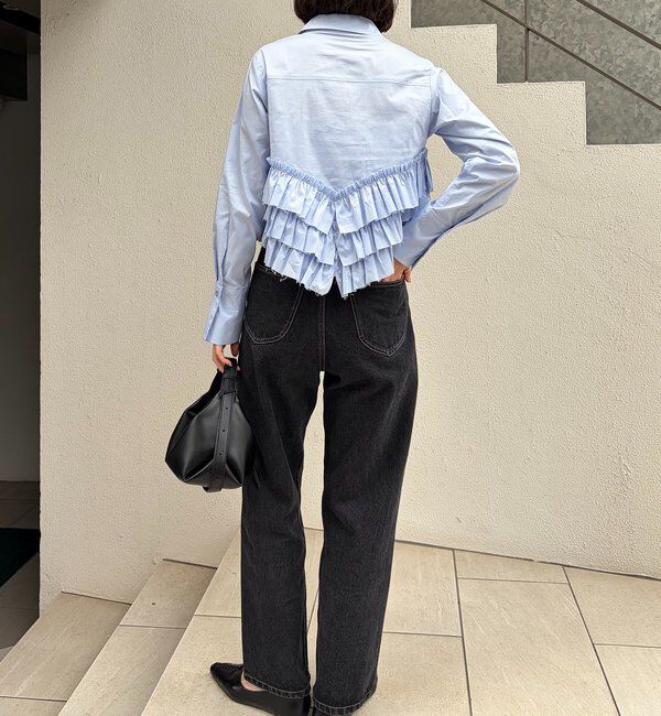  「裾フリルシャツ」|シャツ・ブラウス|