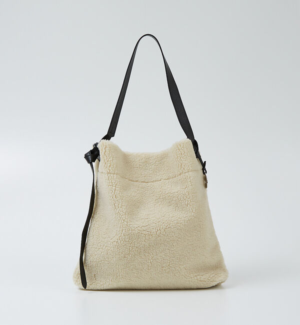 collex「【別注】【MARCO MASI】エコムートンワンショルダートートバッグ」|ショルダー・メッセンジャー|アイボリー