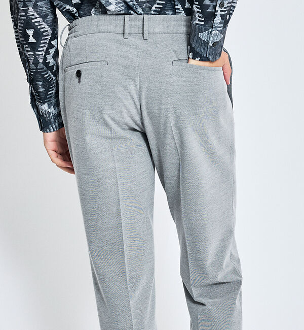 ABAHOUSE「【ON/OFF兼用】パウダータッチ  ピンタック イージースラックス / 360」|スラックス|