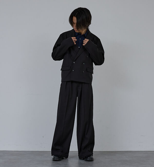 ABAHOUSE「【AH ABAHOUSE】クロップド ダブルテーラードジャケット / セットアッ」|その他|