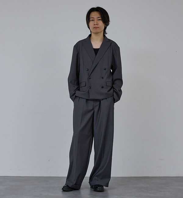 ABAHOUSE「【AH ABAHOUSE】クロップド ダブルテーラードジャケット / セットアッ」|その他|