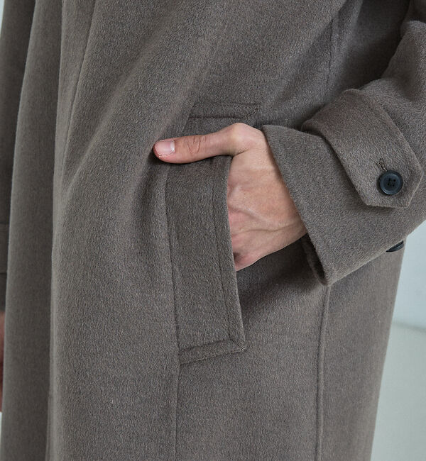 ABAHOUSE「【ON/OFF兼用】ウールモッサ バルカラーコート / ステンカラー」|ステンカラーコート|