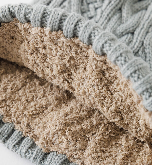 Rouge vif「【RUBEN】ケーブル裏ボアニット帽」|その他|