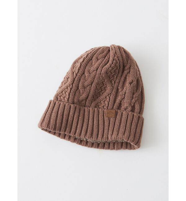 Rouge vif「【RUBEN】ケーブル裏ボアニット帽」|その他|