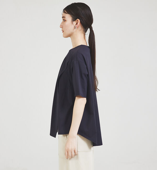 qualite「アシメフロントカットソー」|Tシャツ・カットソー|