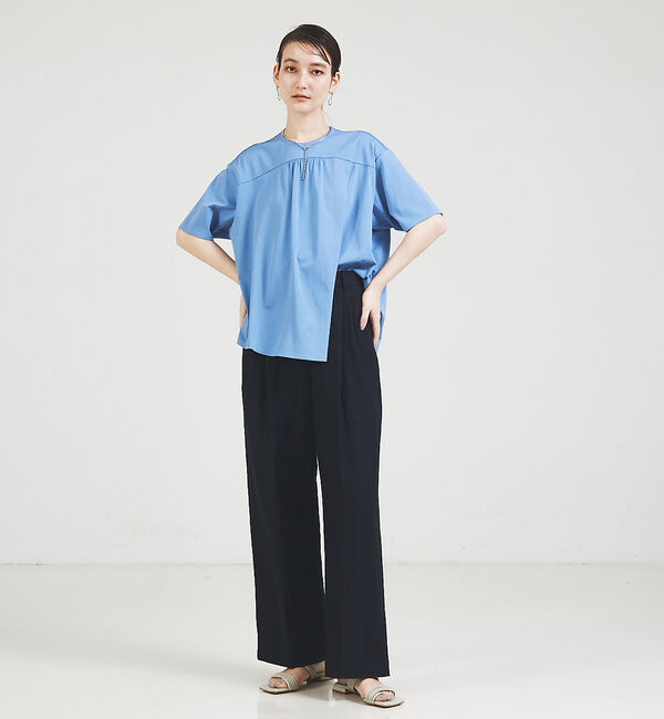 qualite「アシメフロントカットソー」|Tシャツ・カットソー|