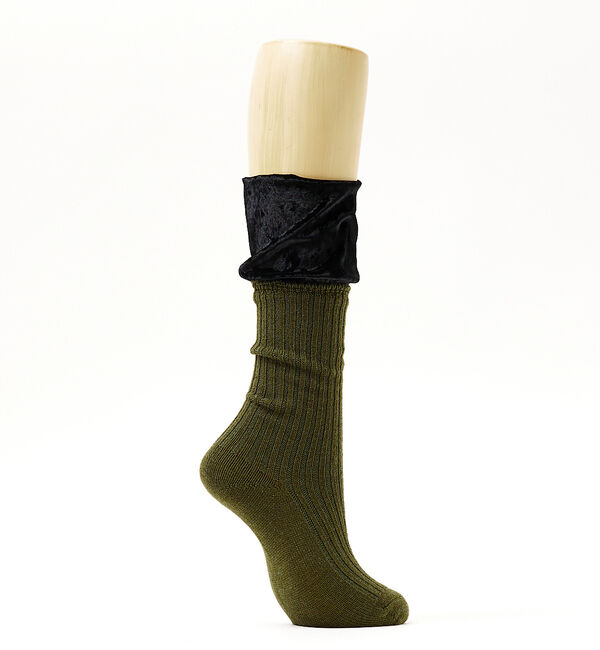 AU BANNISTER「●FAKUI  ベロアフリルソックス」|その他|