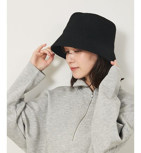 abahouse mavie「ウールバスク ハット」|その他|ブラック