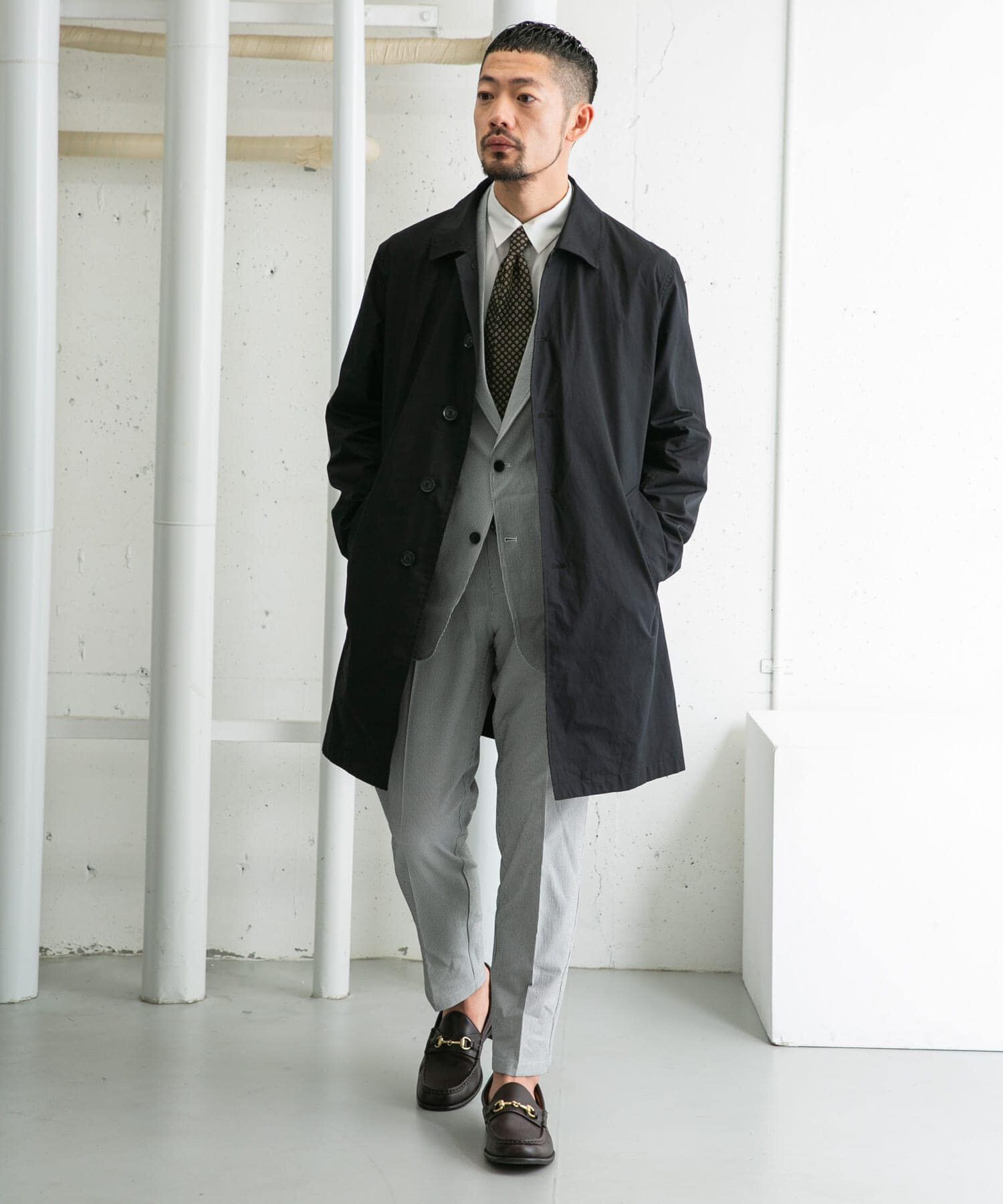 URBAN RESEARCH ROSSO「『撥水』『XLサイズあり』タイプライタースプリングコート」|ステンカラーコート|