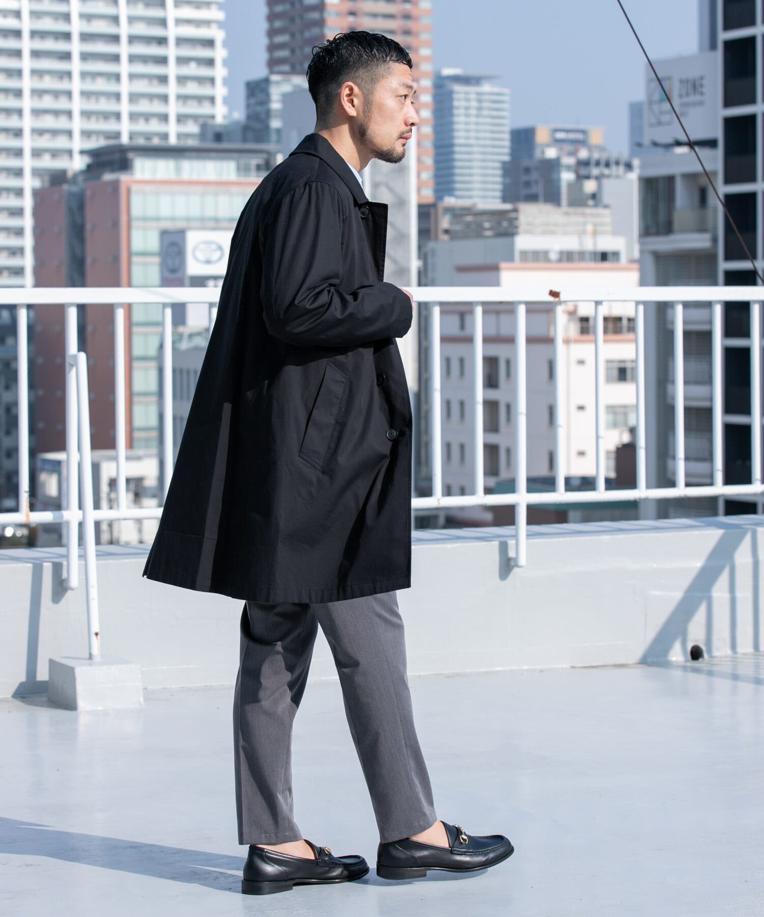 URBAN RESEARCH ROSSO「『撥水』『XLサイズあり』タイプライタースプリングコート」|ステンカラーコート|