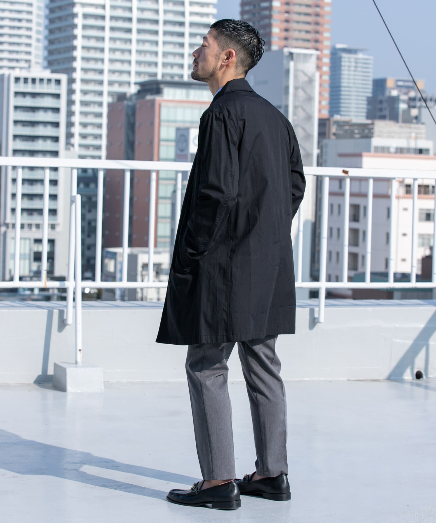 URBAN RESEARCH ROSSO「『撥水』『XLサイズあり』タイプライタースプリングコート」|ステンカラーコート|