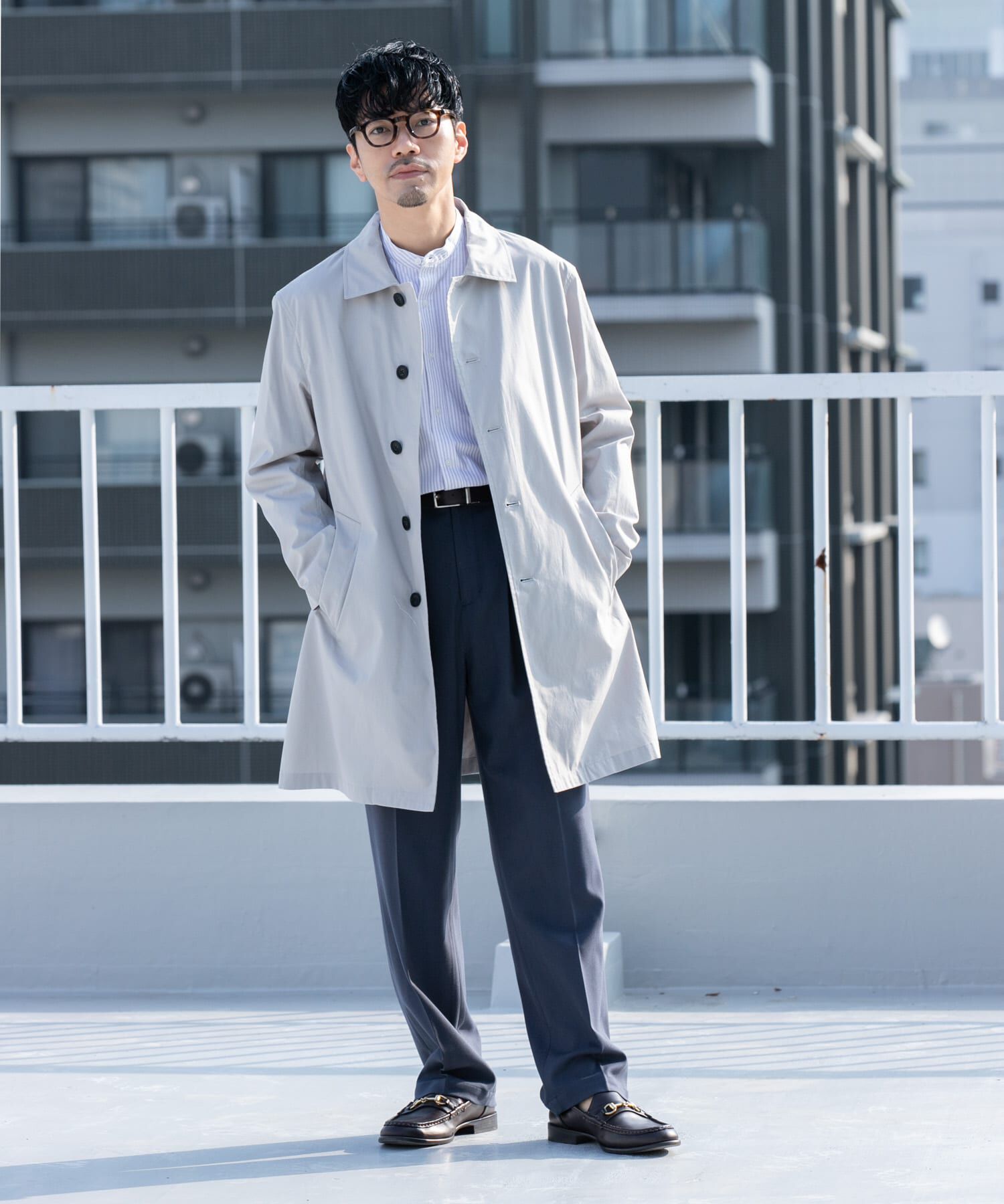 URBAN RESEARCH ROSSO「『撥水』『XLサイズあり』タイプライタースプリングコート」|ステンカラーコート|