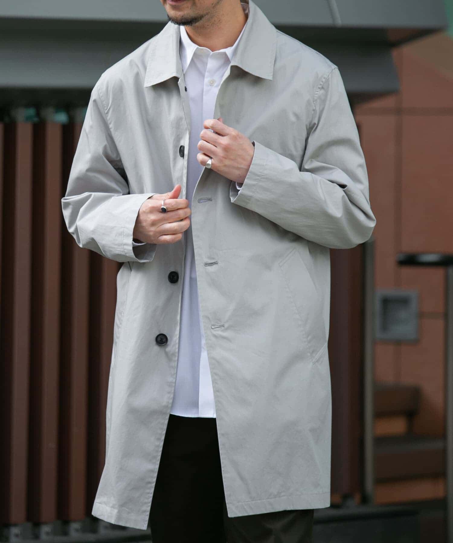 URBAN RESEARCH ROSSO「『撥水』『XLサイズあり』タイプライタースプリングコート」|ステンカラーコート|