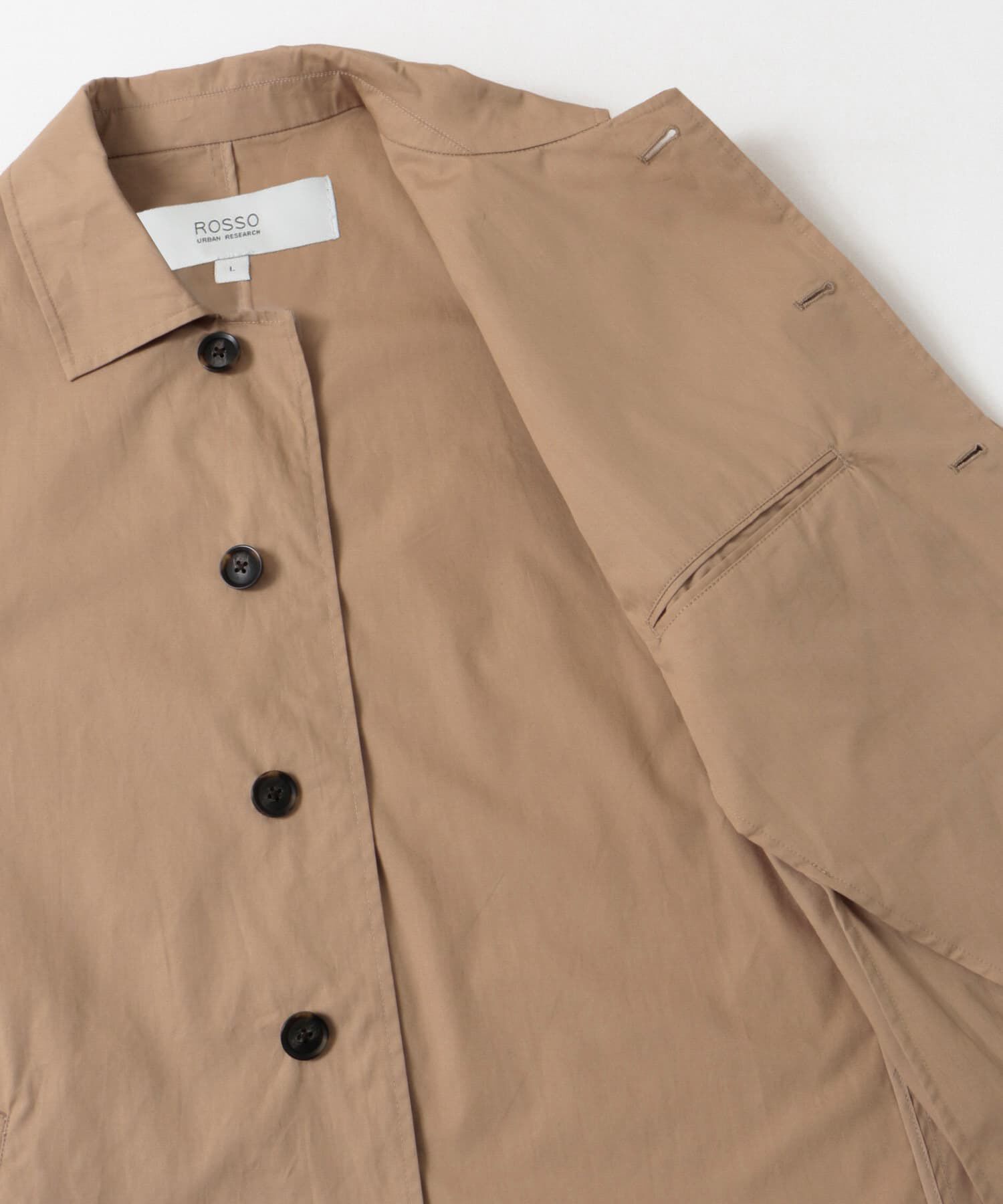 URBAN RESEARCH ROSSO「『撥水』『XLサイズあり』タイプライタースプリングコート」|ステンカラーコート|