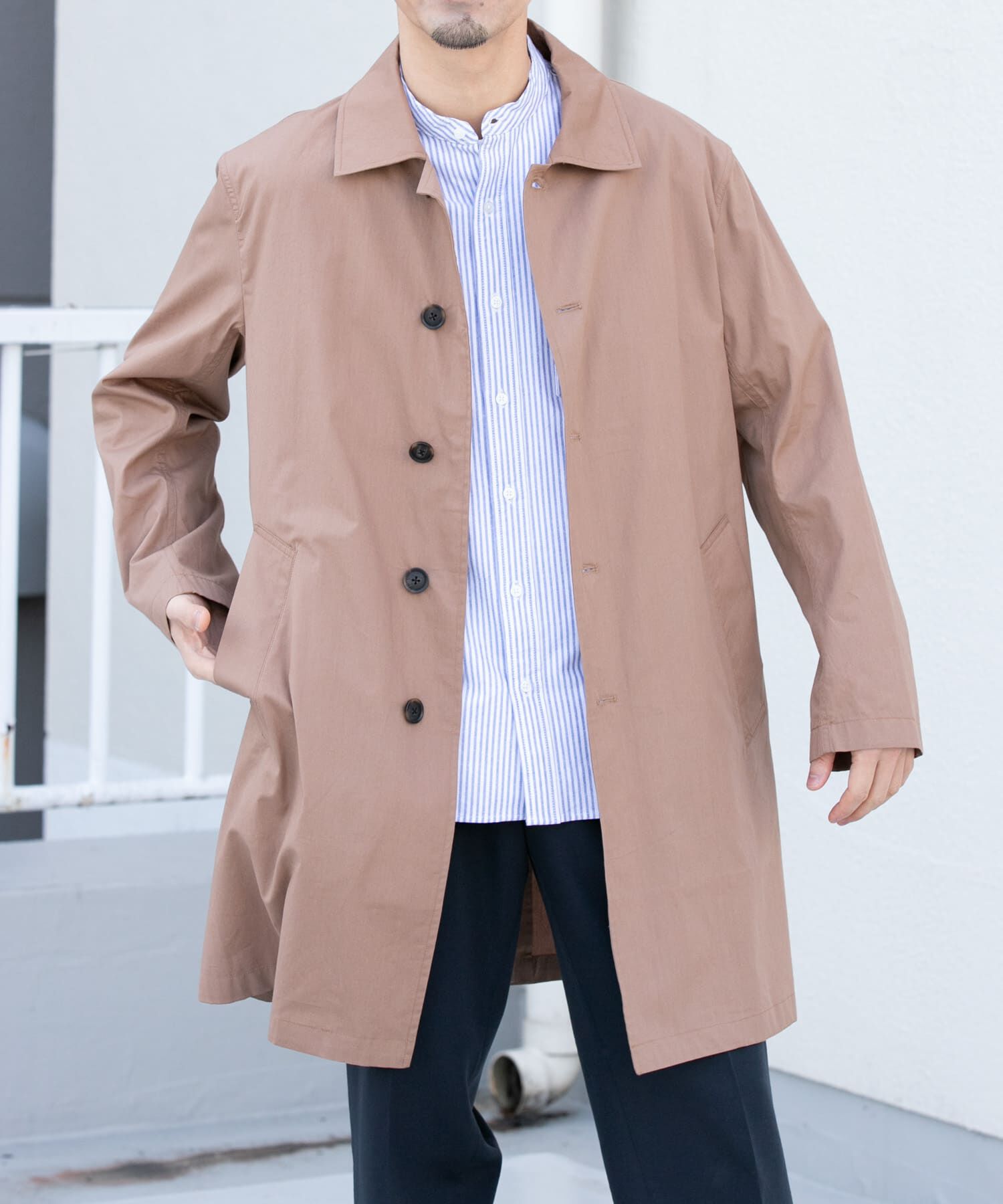 URBAN RESEARCH ROSSO「『撥水』『XLサイズあり』タイプライタースプリングコート」|ステンカラーコート|