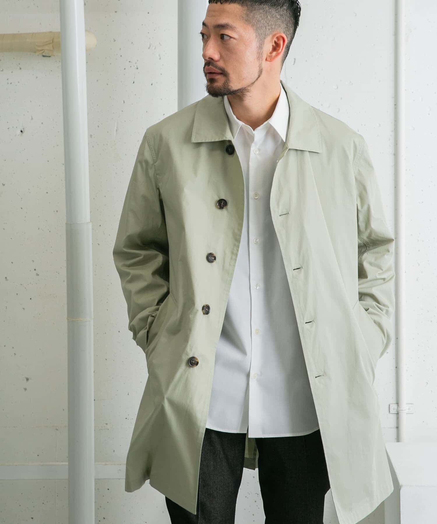 URBAN RESEARCH ROSSO「『撥水』『XLサイズあり』タイプライタースプリングコート」|ステンカラーコート|