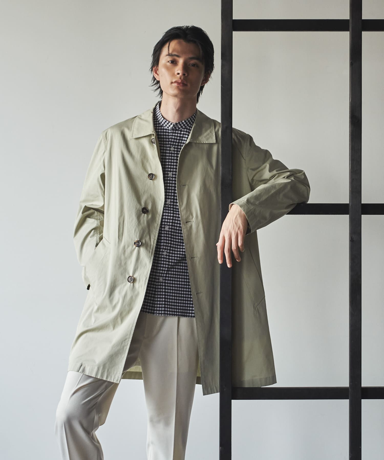 URBAN RESEARCH ROSSO「『撥水』『XLサイズあり』タイプライタースプリングコート」|ステンカラーコート|