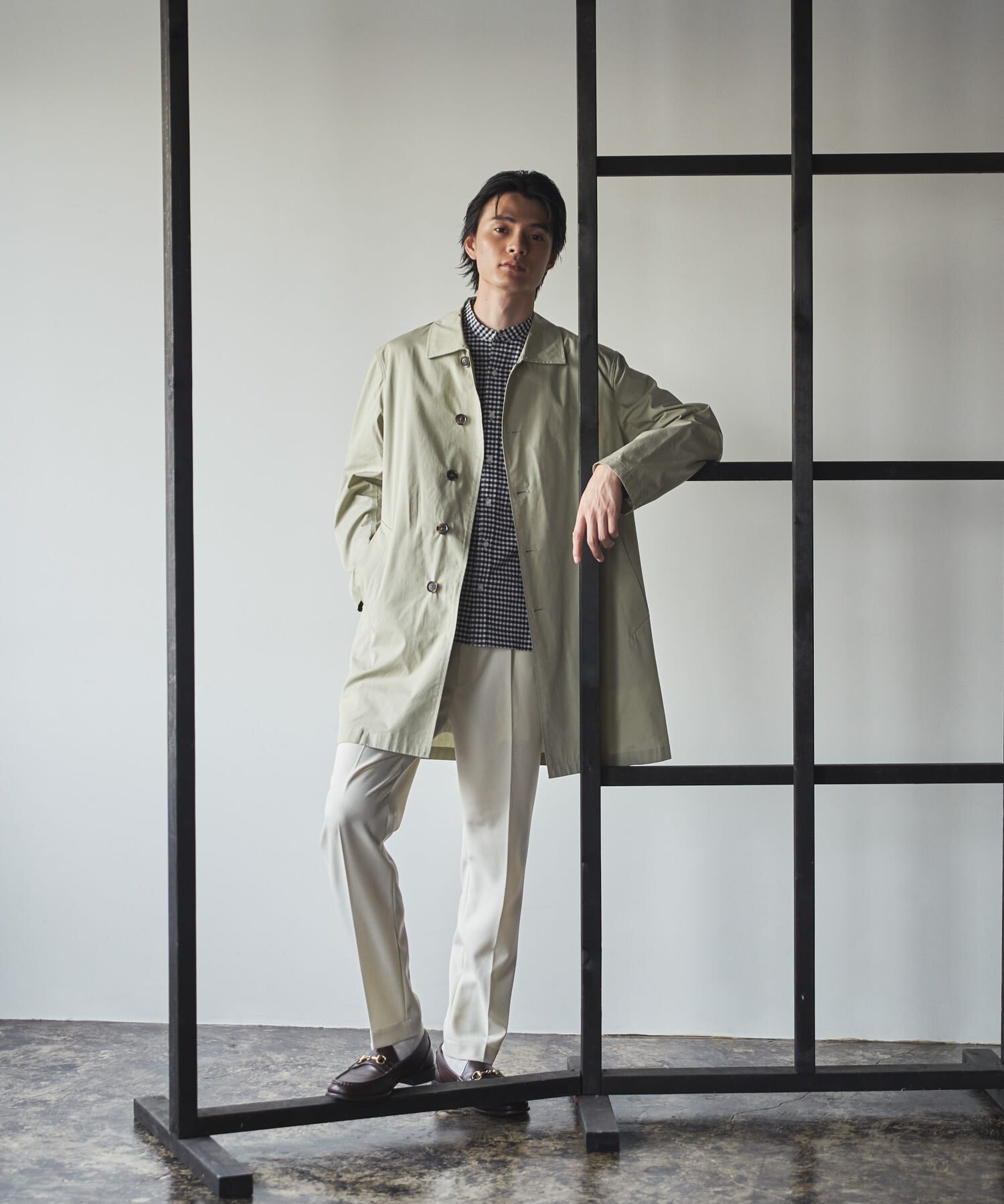 URBAN RESEARCH ROSSO「『撥水』『XLサイズあり』タイプライタースプリングコート」|ステンカラーコート|