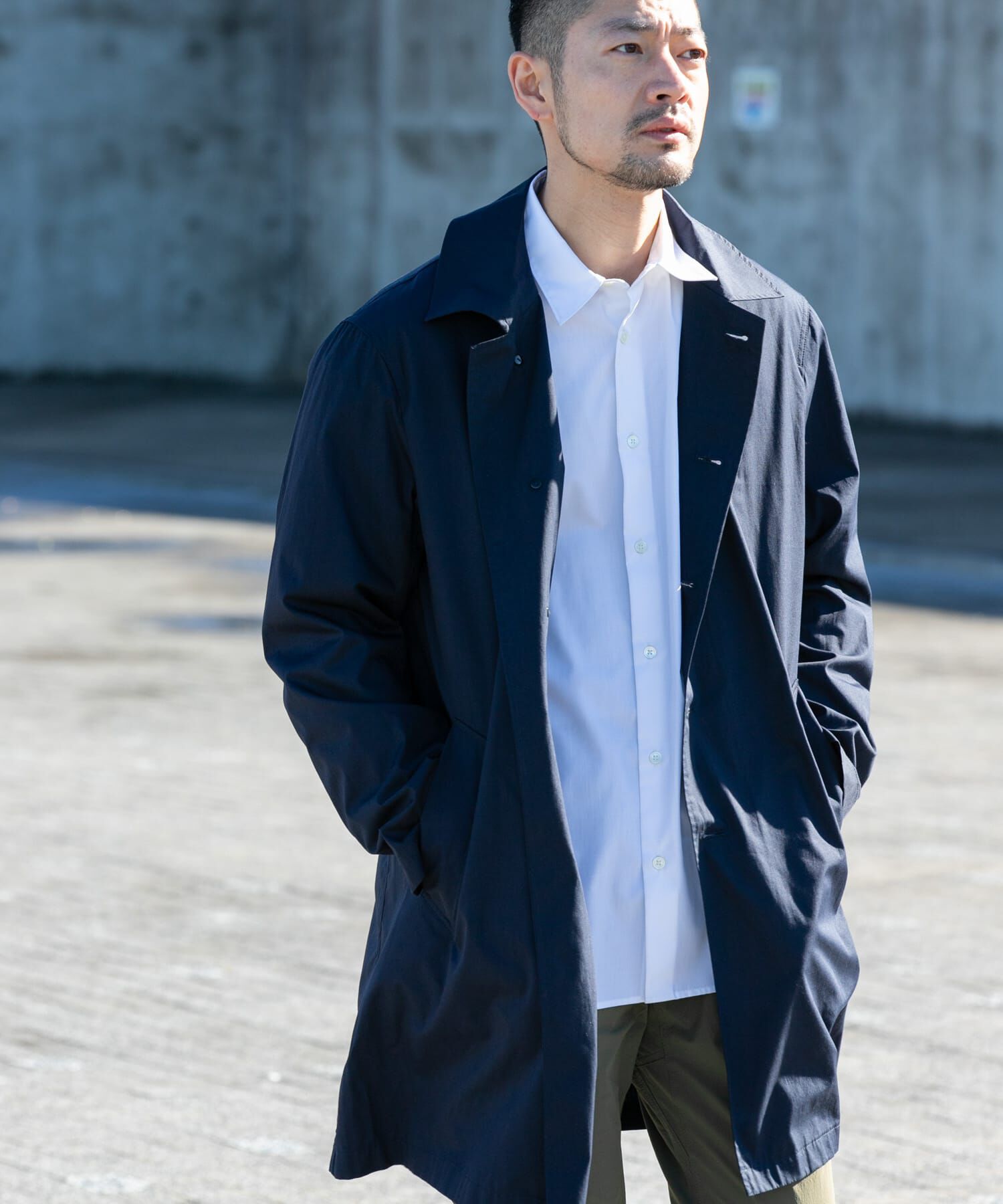 URBAN RESEARCH ROSSO「『撥水』『XLサイズあり』タイプライタースプリングコート」|ステンカラーコート|