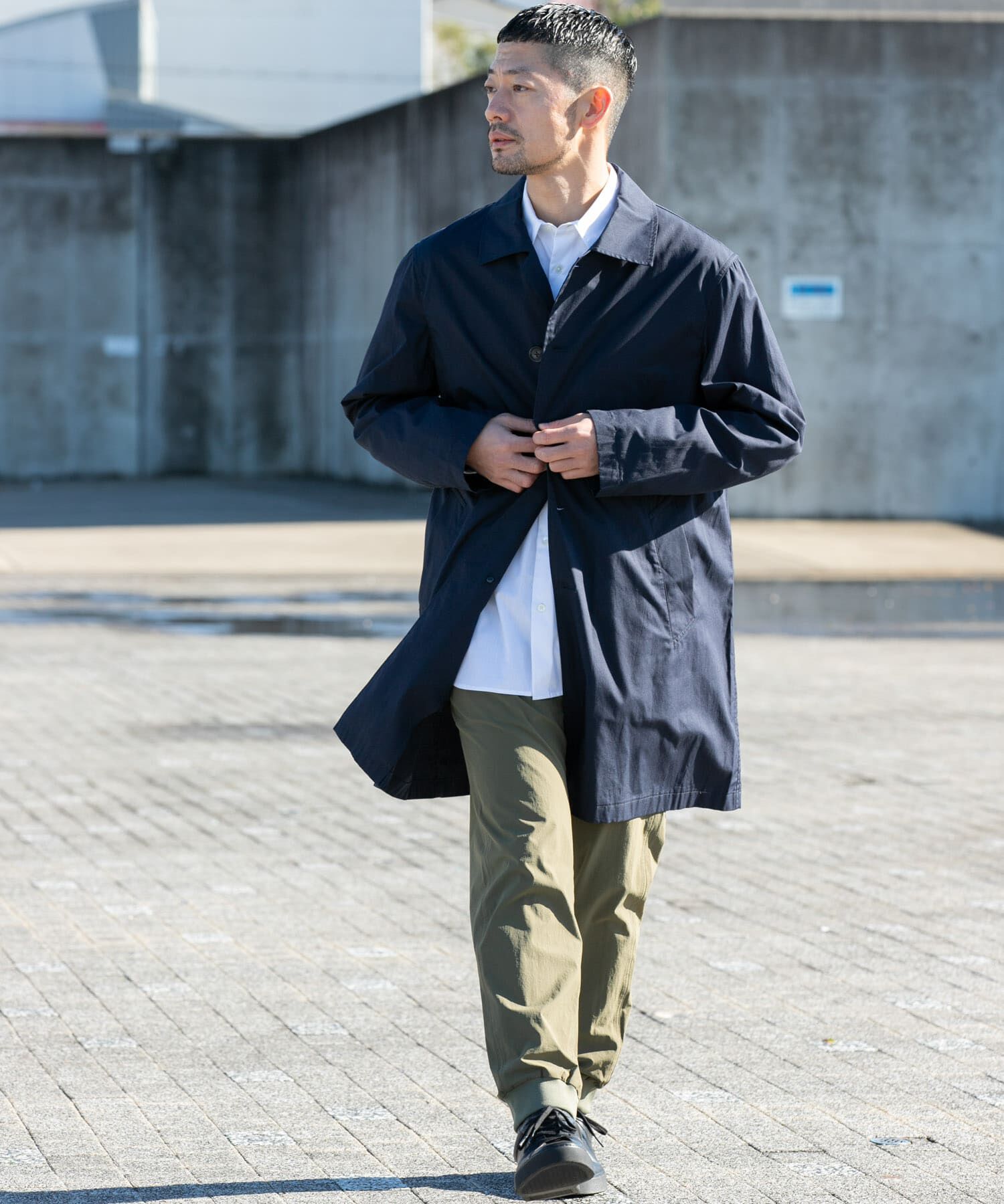 URBAN RESEARCH ROSSO「『撥水』『XLサイズあり』タイプライタースプリングコート」|ステンカラーコート|