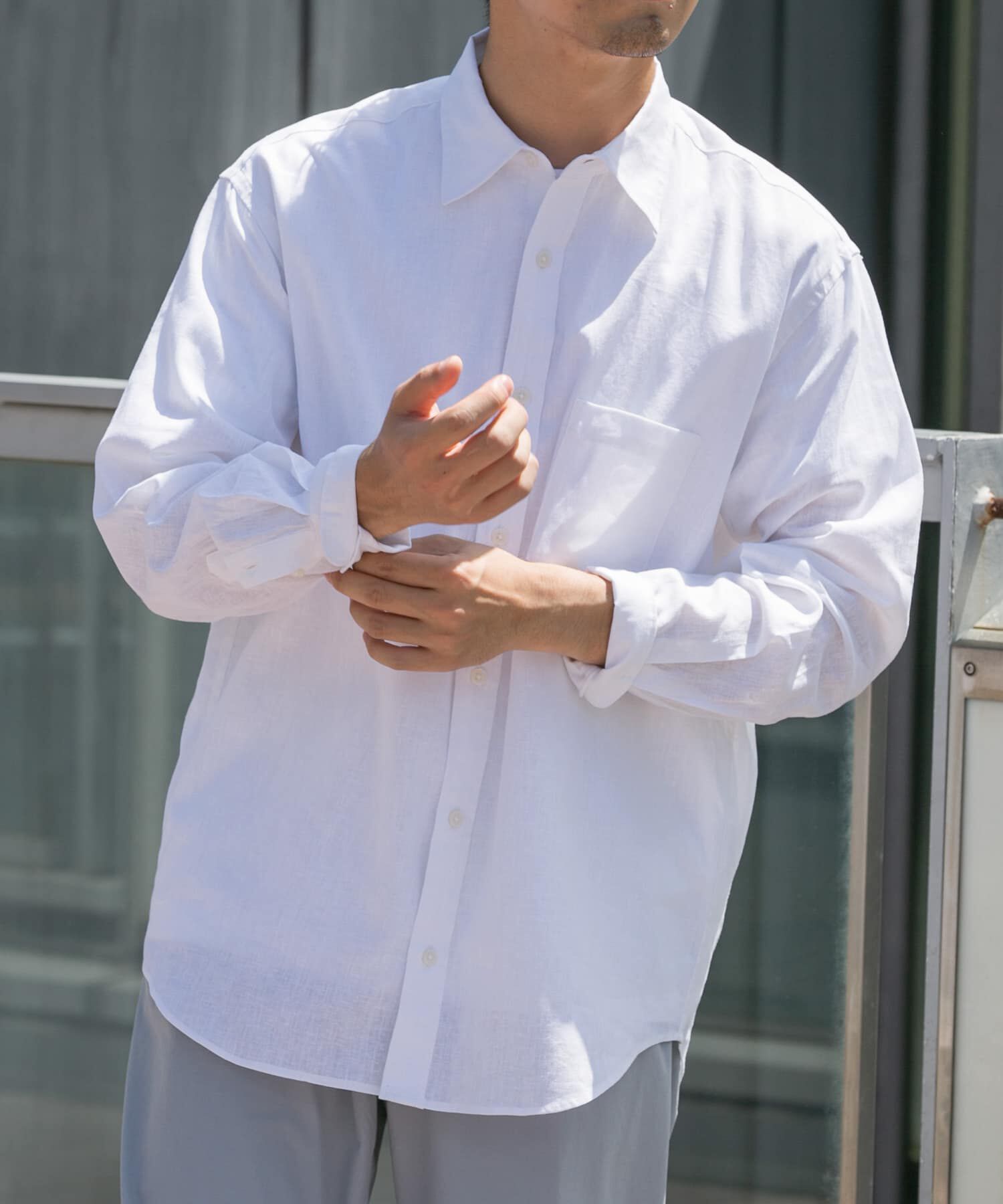 URBAN RESEARCH ROSSO「『WEB限定』『XLｻｲｽﾞあり』ﾘﾗｯｸｽｺｯﾄﾝﾘﾈﾝﾚｷﾞｭﾗｰｶ  」|シャツ・ブラウス|