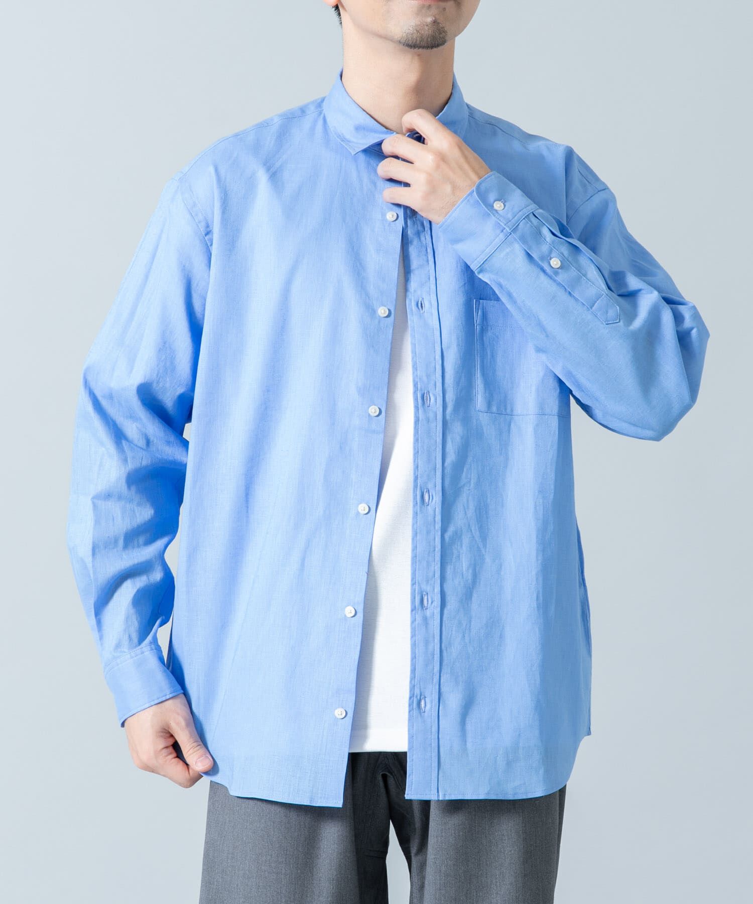 URBAN RESEARCH ROSSO「『WEB限定』『XLｻｲｽﾞあり』ﾘﾗｯｸｽｺｯﾄﾝﾘﾈﾝﾚｷﾞｭﾗｰｶ  」|シャツ・ブラウス|