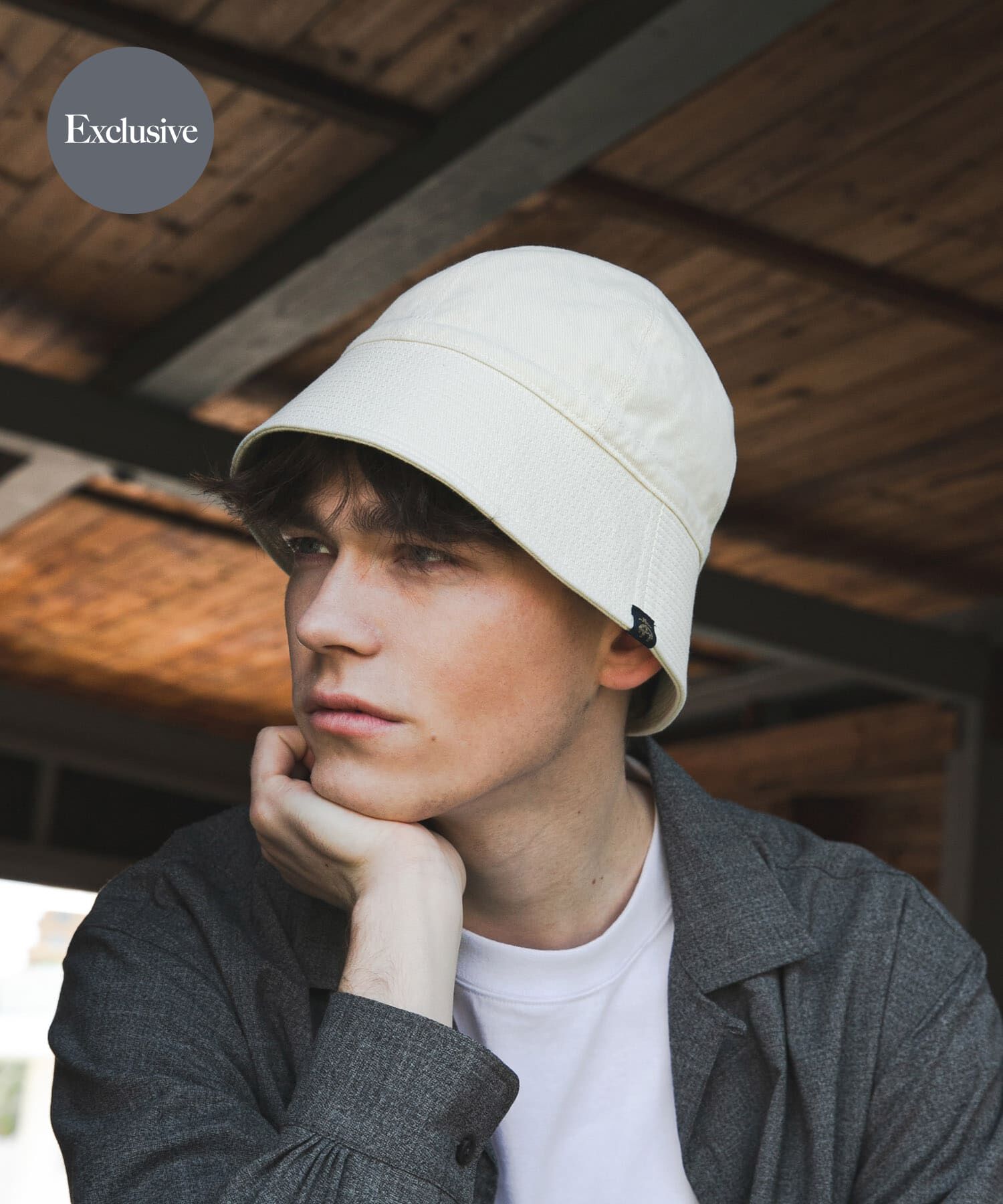 URBAN RESEARCH「『別注』BROOKS BROTHERS&times;UR　CT TWILL SAILOR HAT」|ハット|ナチュラル