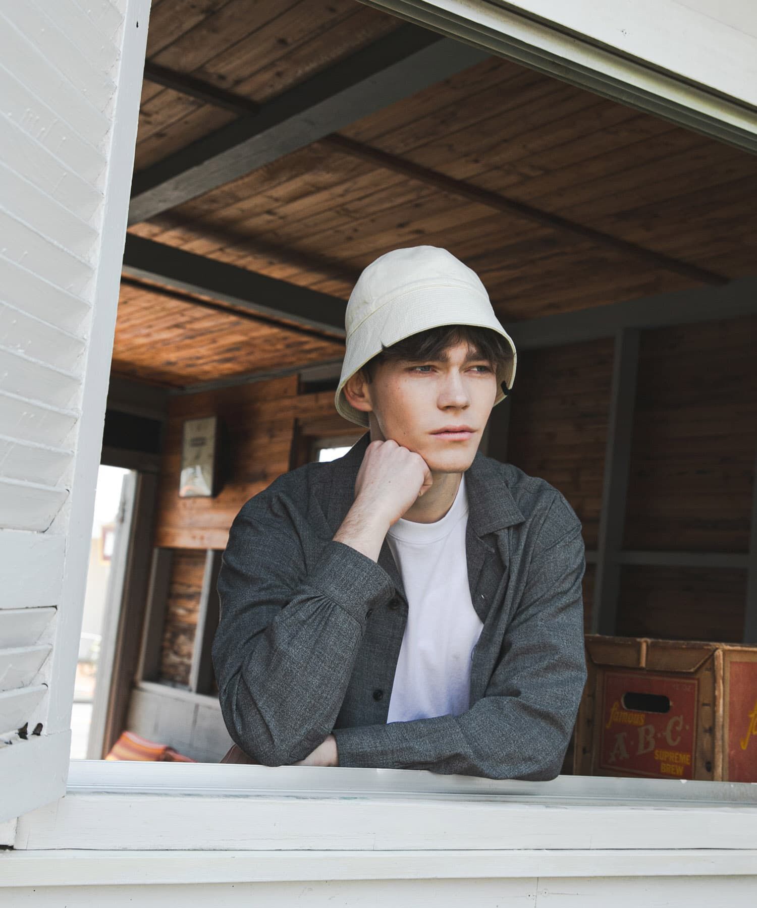 URBAN RESEARCH「『別注』BROOKS BROTHERS&times;UR　CT TWILL SAILOR HAT」|ハット|