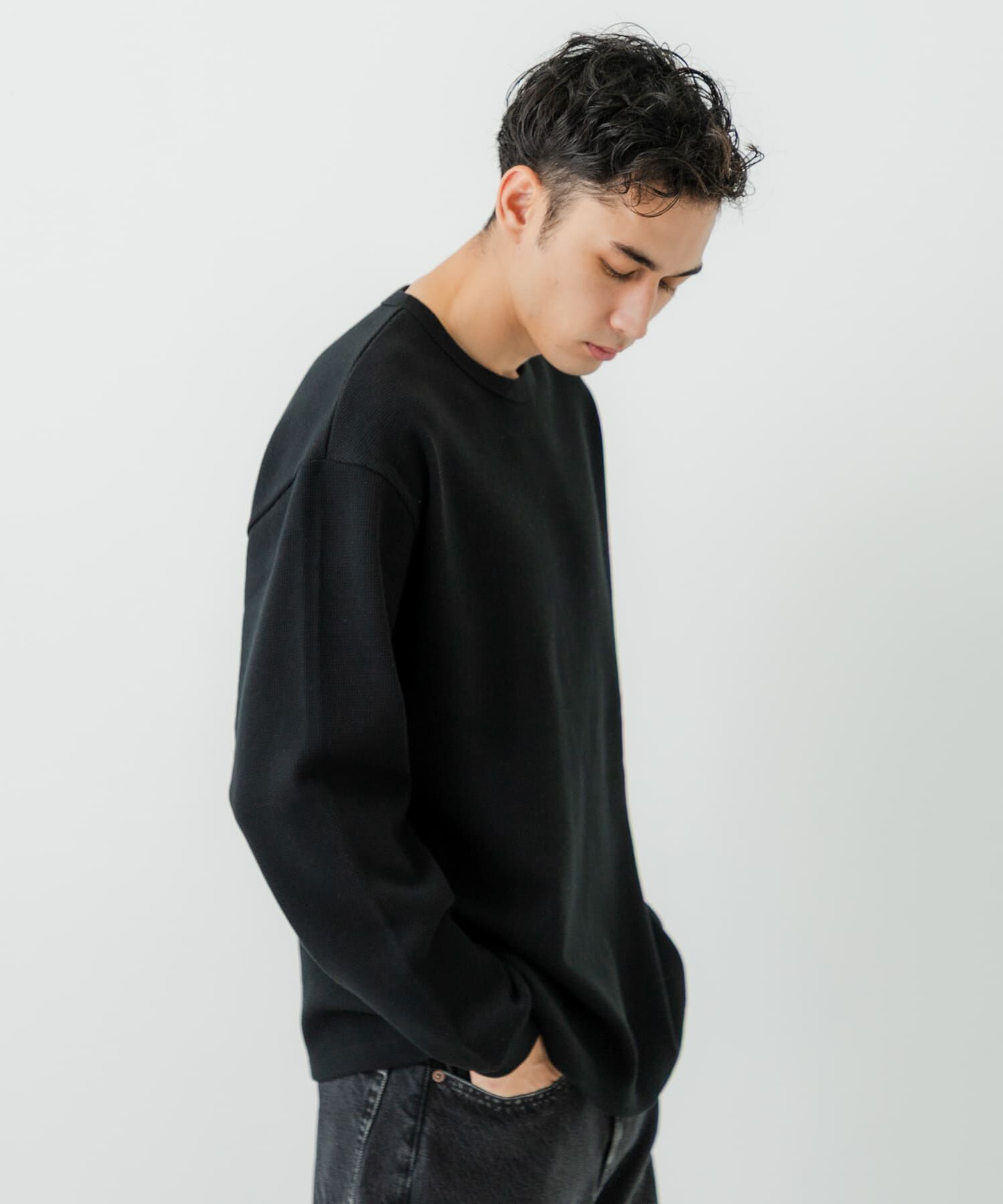 URBAN RESEARCH「度詰めワッフルロングスリーブ」|Tシャツ・カットソー|